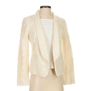 LOFT Cream Lace Women's Blazer